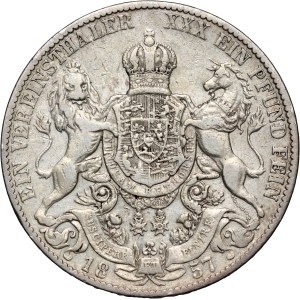 Germania, Hannover, Giorgio V, tallero 1857 B