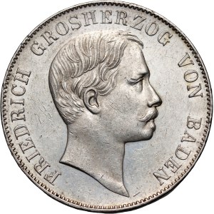 Germany, Baden, Frederick I, Vereinsthaler 1864, Karlsruhe