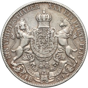 Germania, Hannover, Giorgio V, tallero del 1859 B