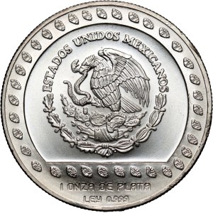 Mexico, 100 Pesos 1992, Guerrero Aguila, ounce of silver