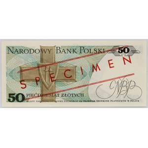 People's Republic of Poland, 50 złotych, June 1, 1986, Sample, No. 0956, EG series