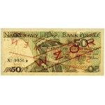 People's Republic of Poland, 50 złotych, June 1, 1986, Sample, No. 0956, EG series