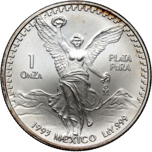 Mexico, 1 Onza 1993 Mo, Libertad, ounce of silver