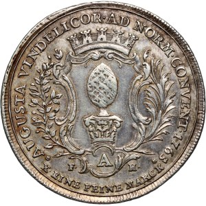 Germany, Augsburg, Francis I, Conventionsthaler 1765