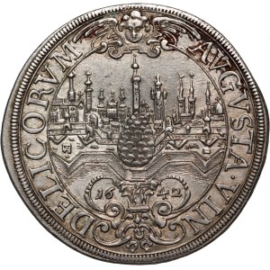 Germany, Augsburg, Ferdinand III, Thaler 1642