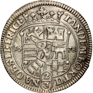 Deutschland, Sayn-Wittgenstein-Hohenstein, Gustav, 2/3 Taler 1678