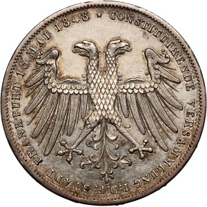 Germany, Frankfurt, 2 Gulden 1848, Johann von Oesterreich