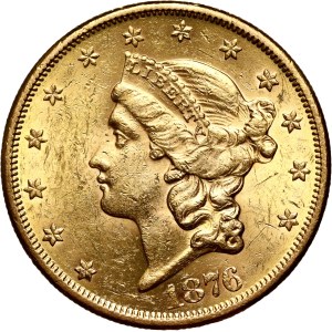 États-Unis d'Amérique, 20 dollars 1876 S, San Francisco
