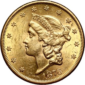 United States of America, 20 Dollars 1876 S, San Francisco