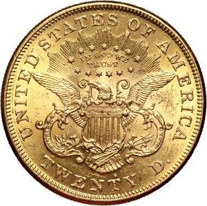 United States of America, 20 Dollars 1876 S, San Francisco