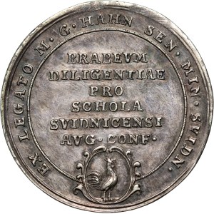 Silesia, Świdnica, 18th century, award medal from the Evangelical School