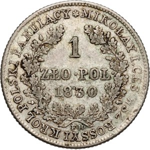 Kongresskönigreich, Nikolaus I., 1 polnischer Złoty 1830 FH, Warschau