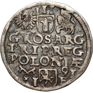 Sigismund III Vasa, 1591 trojak, Poznań