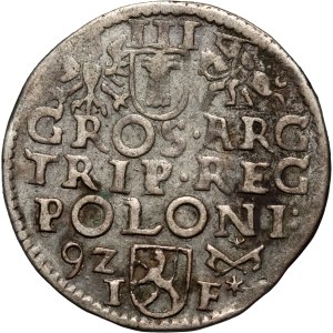 Sigismund III Vasa, 1592 trojak, Poznań