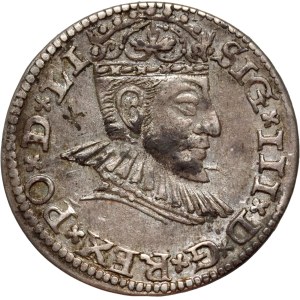 Sigismund III. Wasa, Dreiermünze von 1591, Riga