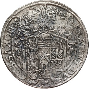 Germany, Saxony, Christian II, John George and August, Thaler 1598 HB, Dresden