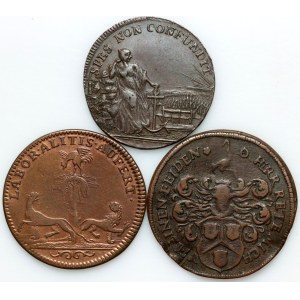 Germany, France, set of tokens and medals, (3 pieces)