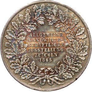 Germany, Prussia, Award Medal from 1865, Agricultural Exhibition in Cologne