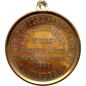 Germany, Shooting Medal from 1896, shooting competition in Nuremberg