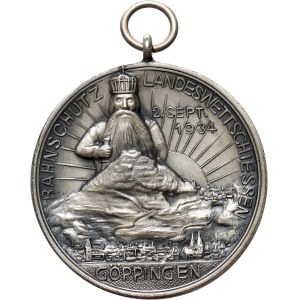 Deutschland, Medaille aus dem Jahr 1934, Schießwettbewerb in Göppingen