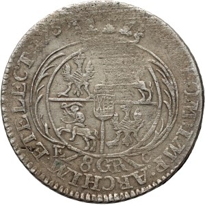August III, dwuzłotówka (8 groszy) 1753 EC, Lipsk, efraimek