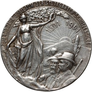 Germany, Württemberg, Medal from 1901, 400th anniversary of the Stuttgart shooting guild