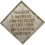 20th century, a commemorative plaque from 1910, marking the 500th anniversary of the Battle of Grunwald