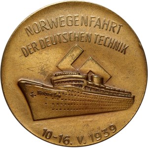 Deutschland, Medaille aus dem Jahr 1939, Erste Fahrt des Schiffes „Robert Ley“