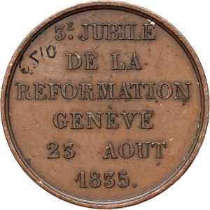 Switzerland, Medal from 1835, 300th anniversary of the Reformation in Geneva