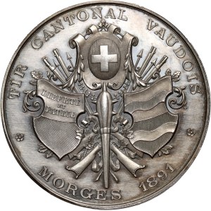 Switzerland, Shooting medal from 1891, Cantonal shooting festival in Morges