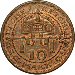 Německo, Prusko, Vilém II., 10 marek 1913 G, Karl Goetz, ZKUSNÁ VERZE