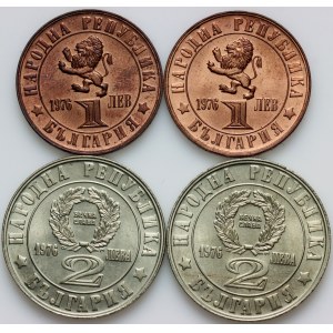 Bulgaria, set of coins from 1976, (4 pieces)