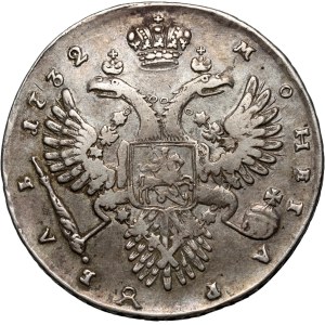 Russia, Anna, rublo 1732, Mosca