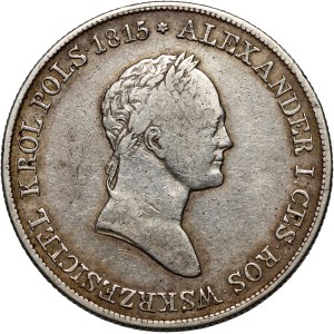 Kongresskönigreich, Nikolaus I., 5 polnische Złoty 1834 IP, Warschau