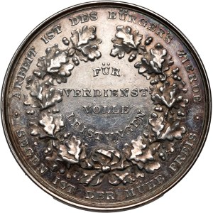 Pomorze, Szczecin, medal nagrodowy z 1899 roku, 500-lecie Cechu Piekarzy