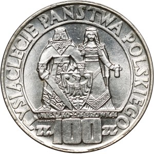 République populaire de Pologne, 100 zlotys 1966, Mieszko et Dąbrówka