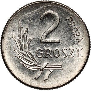 PRL, 2 grosze 1949, PRÓBA, nikiel