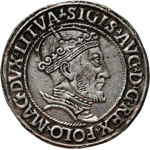 Sigismund II Augustus, six-real coin, 1547, Vilnius, copy by Majnert