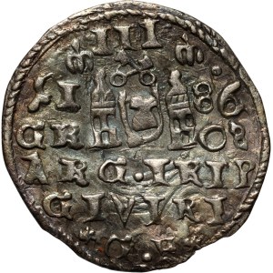 Stefan Batory, trojak 1586, Ryga, naśladownictwo z epoki