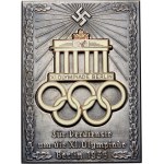 Germany, Uniface commemorative plaque from 1936, XI Olympic Games in Berlin