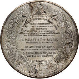 Argentyna, medal z 1924 roku, Założenie La Escuela Superior de Bellas Artes