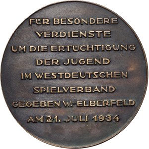 Deutschland, Medaille von 1934, „Treue, deutsch und tüchtig“