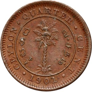 Sri Lanka, Ceylon, Victoria, 1/4 Cent 1901
