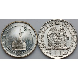 République populaire de Pologne, série de pièces datant de 1966 à 1987 (2 pièces)