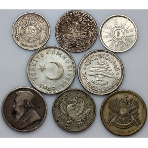 Le monde, coffret de pièces en argent (8 pièces)