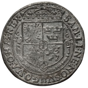 Władysław IV Vasa, a single-sided impression of the reverse side of a half-thaler from 1642, from the dies of Majnert and Beyer