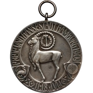 Germany, shooting medal from 1909, XVI German Federal Shooting Competition in Hamburg