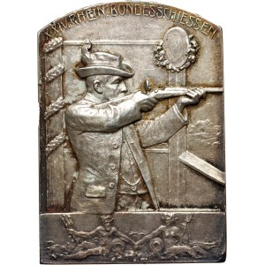 Germany, Plaque from 1908, 24th Rhine Rifle Competition in Coblenz