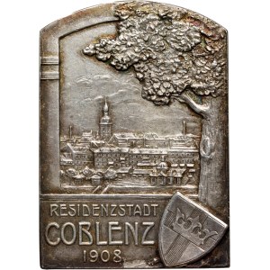 Germany, Plaque from 1908, 24th Rhine Rifle Competition in Coblenz