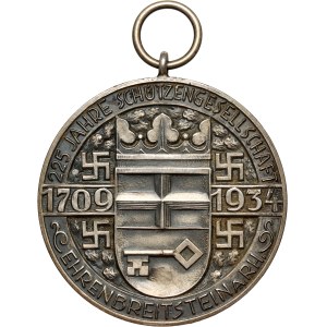 Germany, Shooting Medal from 1934, 225th anniversary of the Ehrenbreitstein shooting club